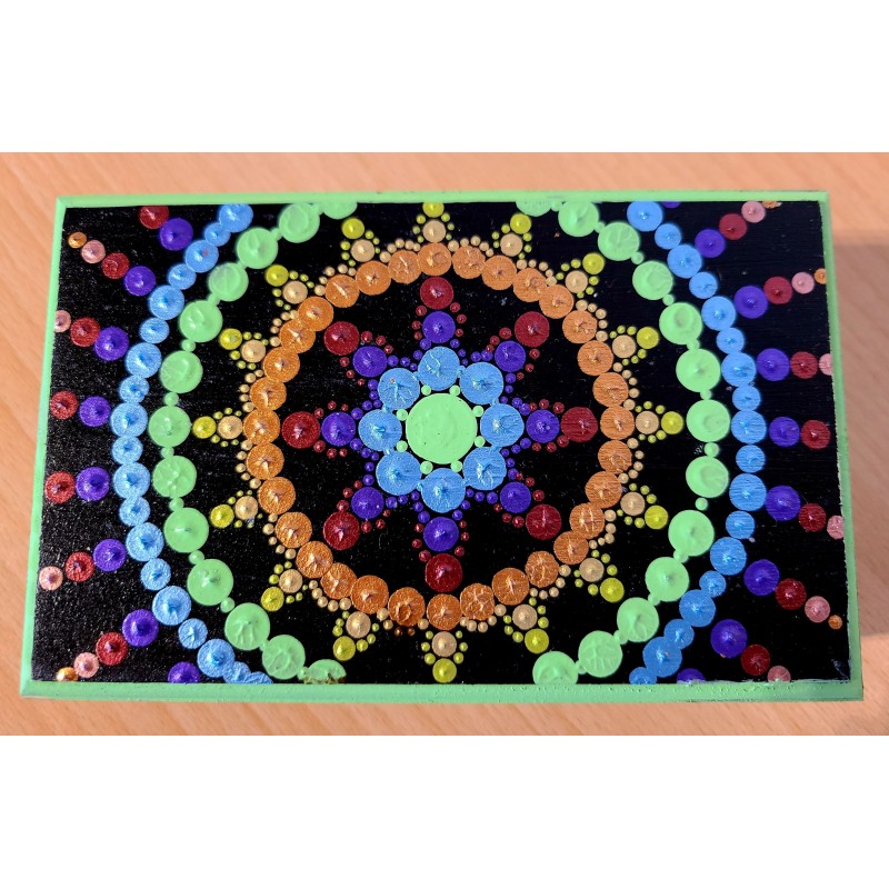 Holzschachttel grün