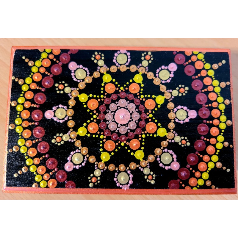 Holzschachtel orange